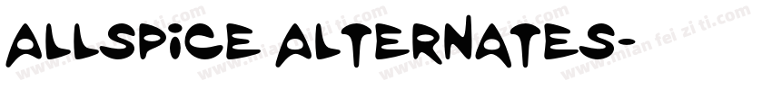 Allspice Alternates字体转换